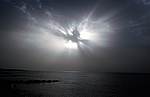Wolken am Strand